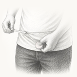 Waist measurement illustration